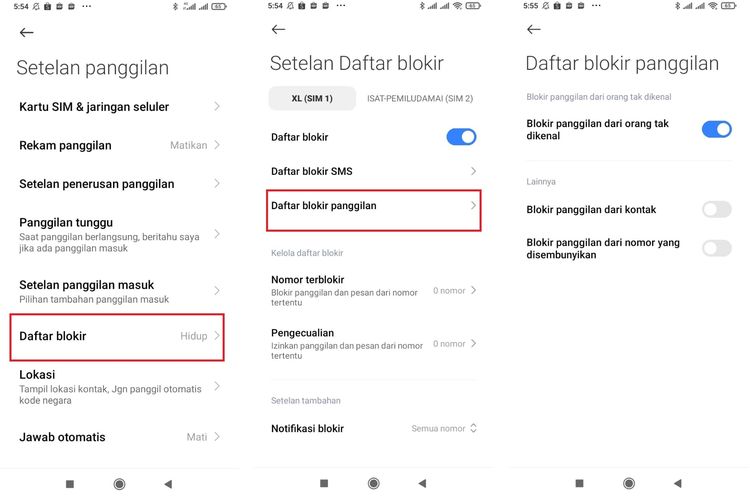 Ilustrasi cara blokir panggilan nomor tidak dikenal tanpa aplikasi di HP Android.