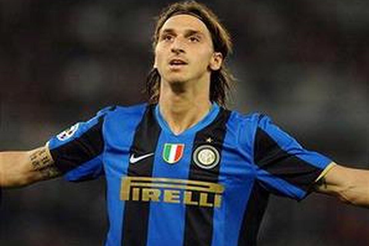 Striker Inter Milan, Zlatan Ibrahimovic.