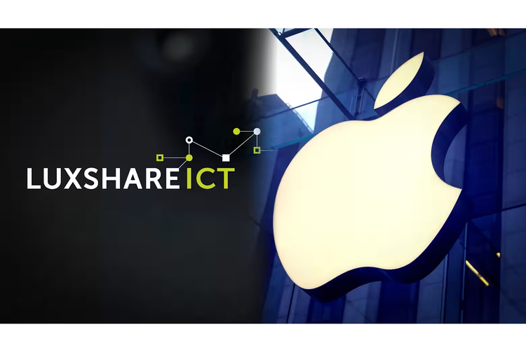 Ilustrasi Luxshare, pemasok dan perakit utama berbagai produk Apple, seperti iPhone, Apple Watch, AirPods, hingga Apple Vision Pro. 
