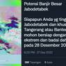 Heboh BRIN Prediksi Badai Dahsyat Jabodetabek Hari Ini, Dibantah BMKG