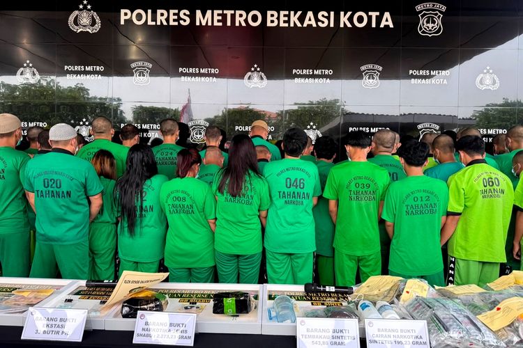 74 Tersangka Kasus Narkoba di Bekasi Ditangkap dalam 2 Pekan