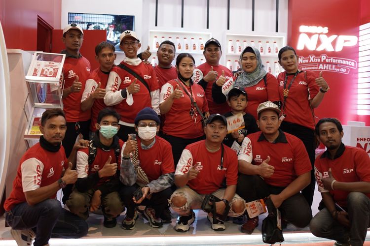 Booth Eneos di IIMS 2023 dengan berbagai promo dan games menarik