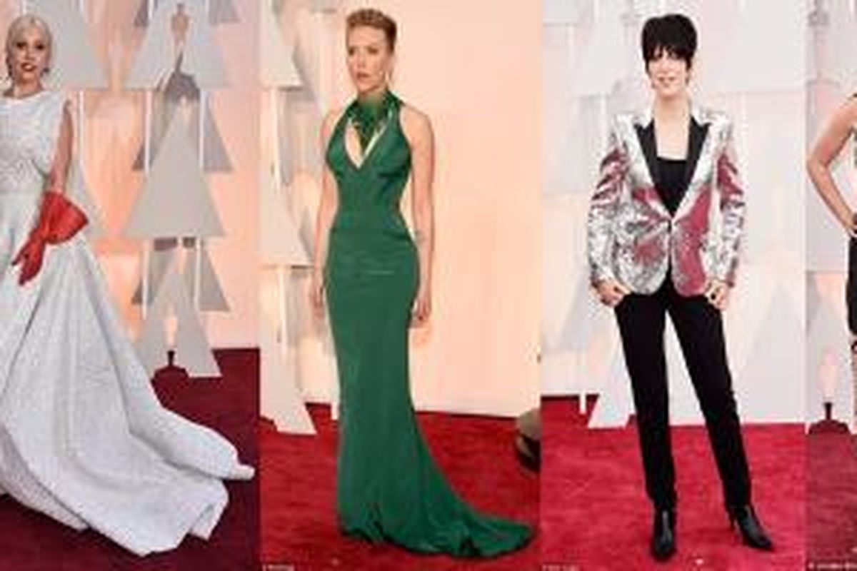 Kiri ke kanan: Lady Gaga, Scarlett Johansson, Diane Warren dan Lorelei Linklater.