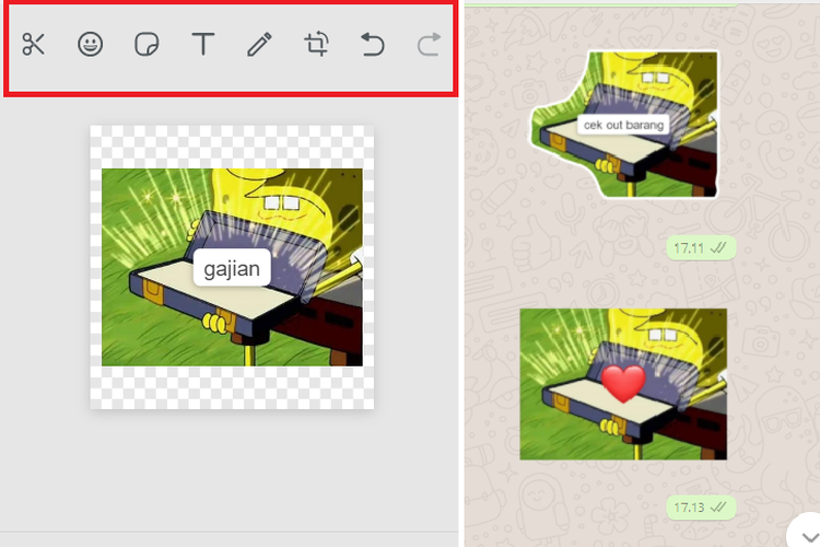 Cara membuat stiker custom di WhatsApp Web