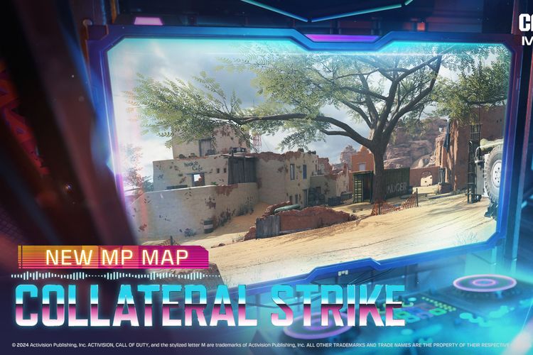  Peta baru Collateral Strike di Call of Duty Mobile Season 6 - Synthwave Showdown