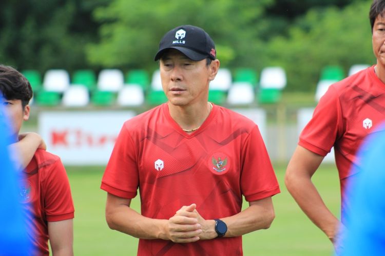 Pelatih sekaligus manajer timnas Indonesia, Shin Tae-yong.