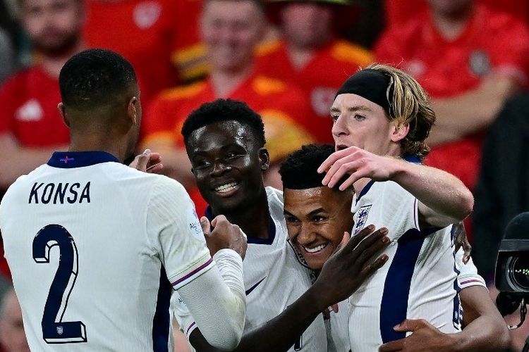 Hasil Inggris Vs Wales 3-0: Gol Indah Bukayo Saka, Tiga Singa Berjaya