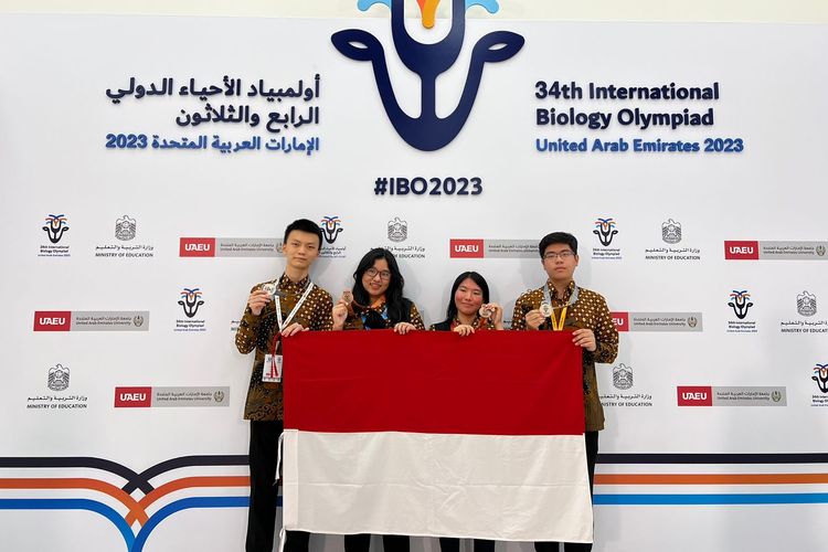 Siswa Indonesia Torehkan Empat Medali di Olimpiade Biologi Internasional 2023