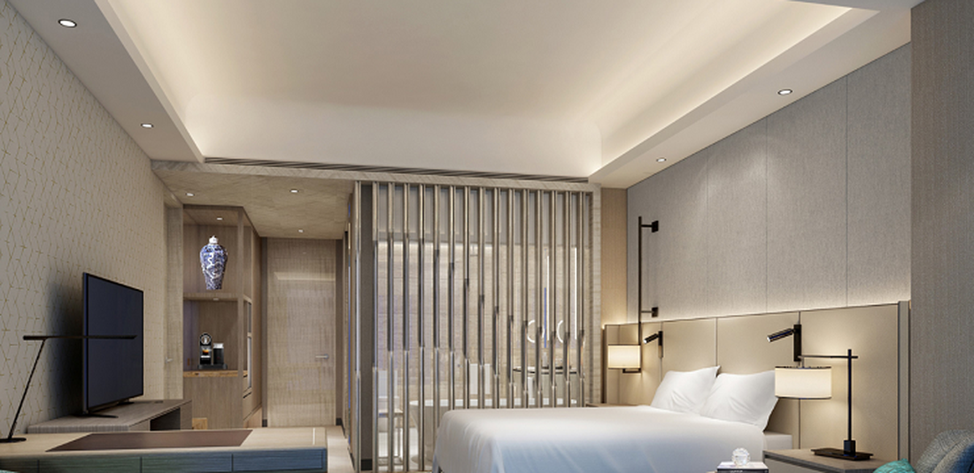 Ilustrasi hotel - King Guest Room di Hilton Beijing Tongzhou.