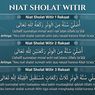 Niat Sholat Witir 1 dan 3 Rakaat: Arab, Latin, Arti, dan Tata Caranya