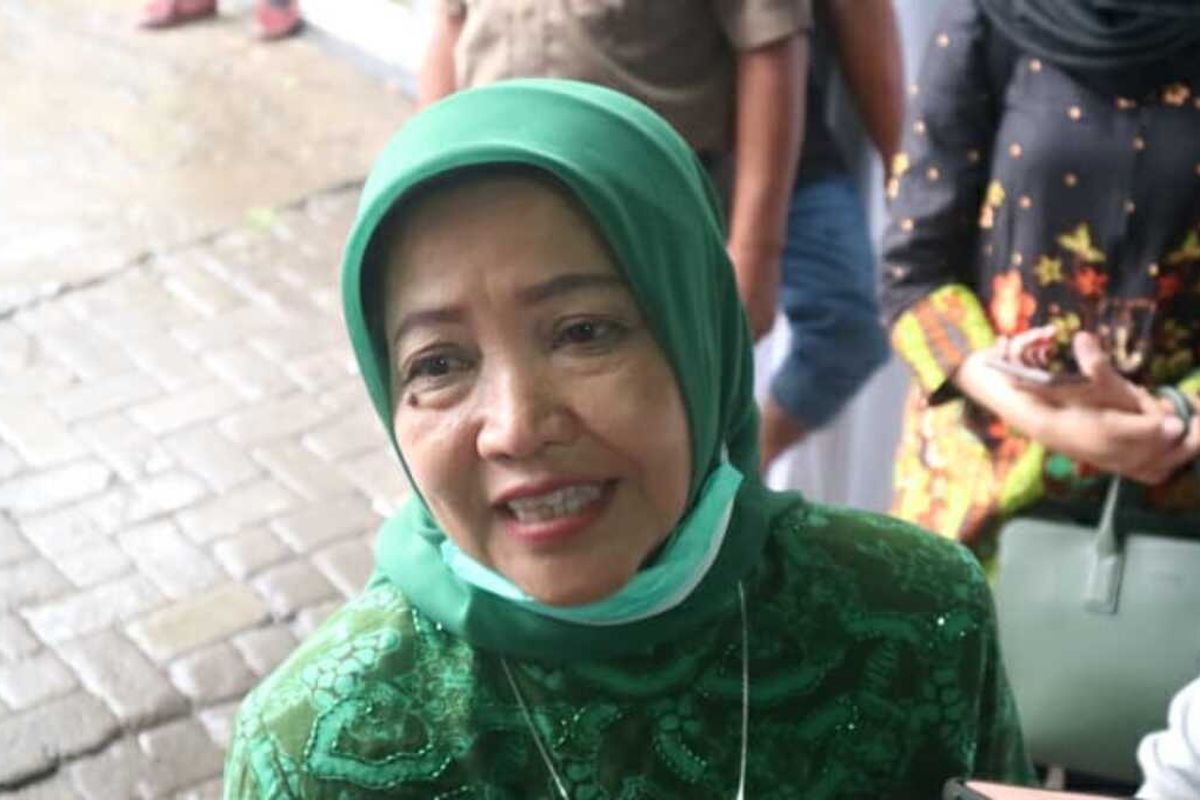 Calon Bupati Malang nomor urut 2, Lathifah Shohib saat ditemui dalam Peringatan Hari Santri Nasional 2020 di Ponpes Sabilurrasyad, Kota Malang, Kamis (22/10/2020)