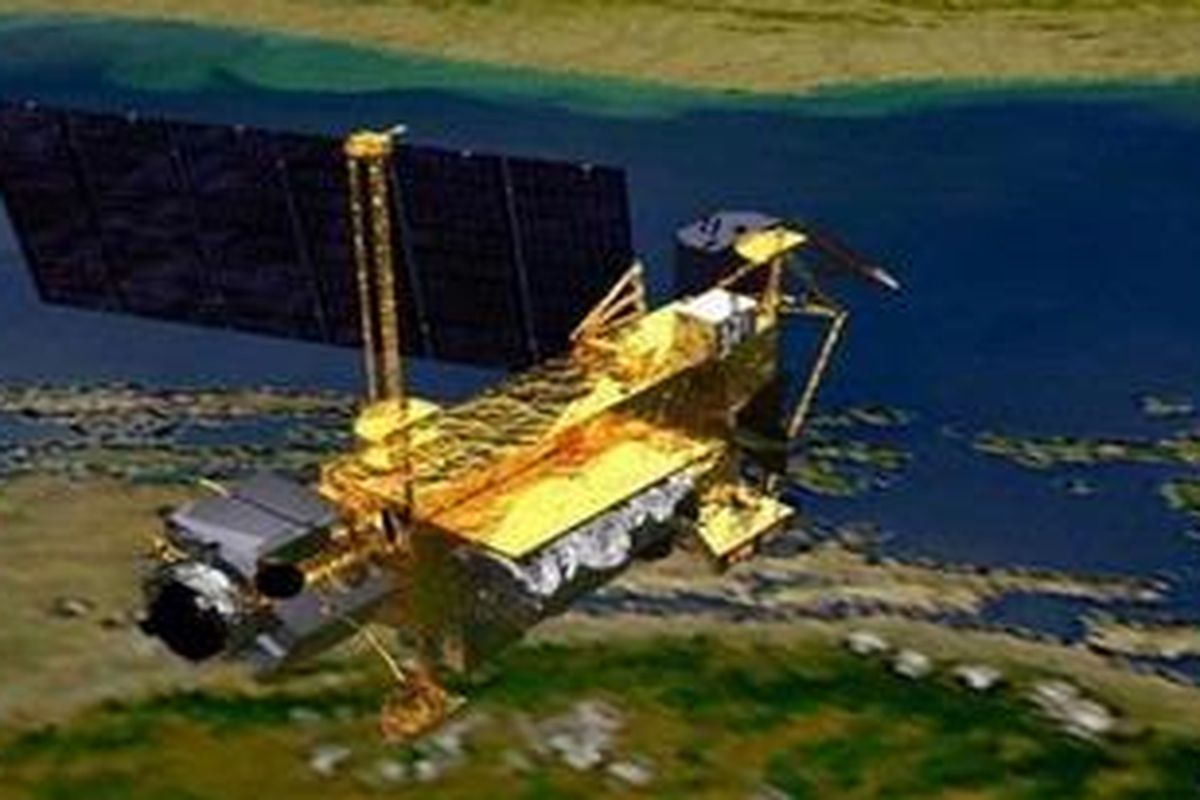 Upper Atmosphere Research Satellite (UARS), diluncurkan September 1991 menggunakan pesawat ulang alik Discovery.