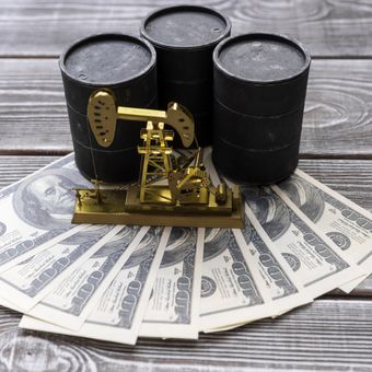 Ilustrasi harga minyak mentah. 