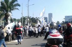 Buruh Pendukung Prabowo-Hatta Longmarch ke Kampanye Akbar di GBK Senayan 