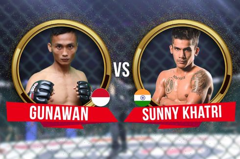 Fight Night One Pride MMA, Laga Internasional Gunawan Vs Petarung India