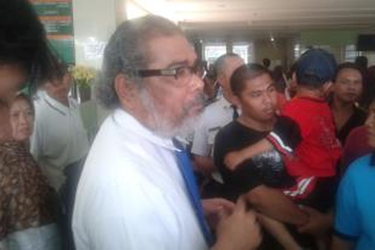Ketua Komnas PA, Arist Merdeka Sirait, saat ditemui di RSUD Koja, Jakarta Utara, Senin (28/4/2014).