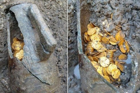 Ratusan Koin Emas Ditemukan, Bukti Runtuhnya Kekaisaran Romawi?