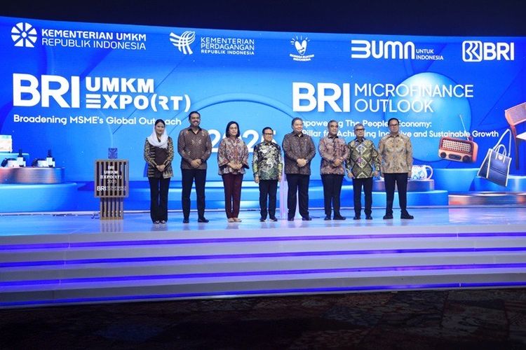 Pembukaan BRI UMKM EXPO(RT) 2025 di ICE BSD, Banten, Kamis (30/1/2025). 