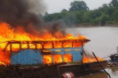 Usut Pembakaran Kapal Tunda, 2 Pemilik Tambang Pasir Ilegal Diamankan