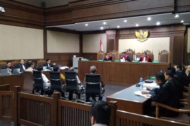 Sidang lanjutan pemeriksaan saksi untuk terdakwa anggota Komisi VI DPR Bowo Sidik Pangarso di Pengadilan Tindak Pidana Korupsi, Jakarta, Rabu (25/9/2019).