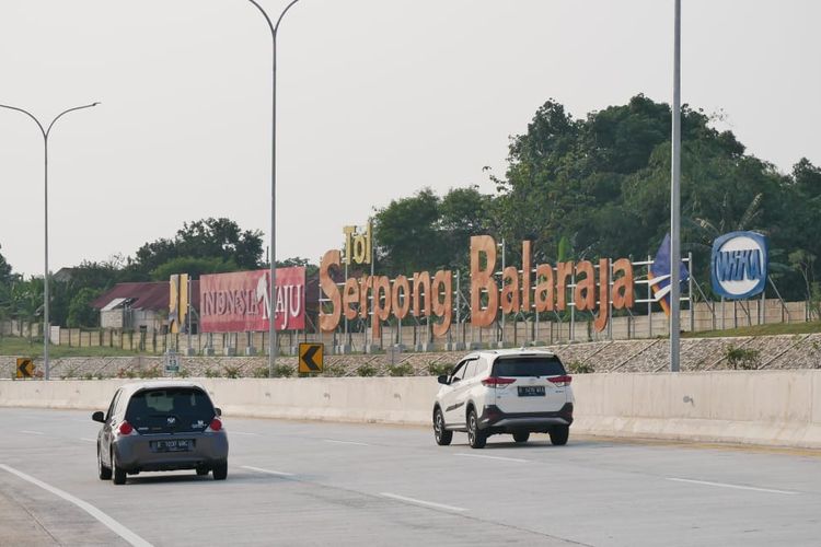 Ilustrasi ruas jalan tol Tol Serpong?Balaraja (Serbaraja)