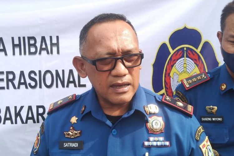 Kepala Dinas Gulkarmat DKI Jakarta Satriadi Gunawan diwawancarai wartawan di Balai Kota Jakarta, Rabu (5/10/2022). 