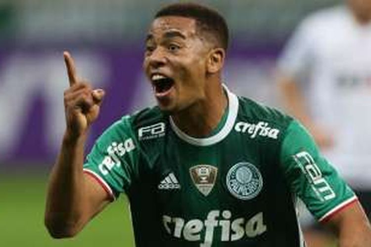 Striker muda Palmeiras dan tim nasional Brasil, Gabriel Jesus.