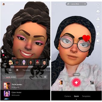 Ilustrasi TikTok Avatar.