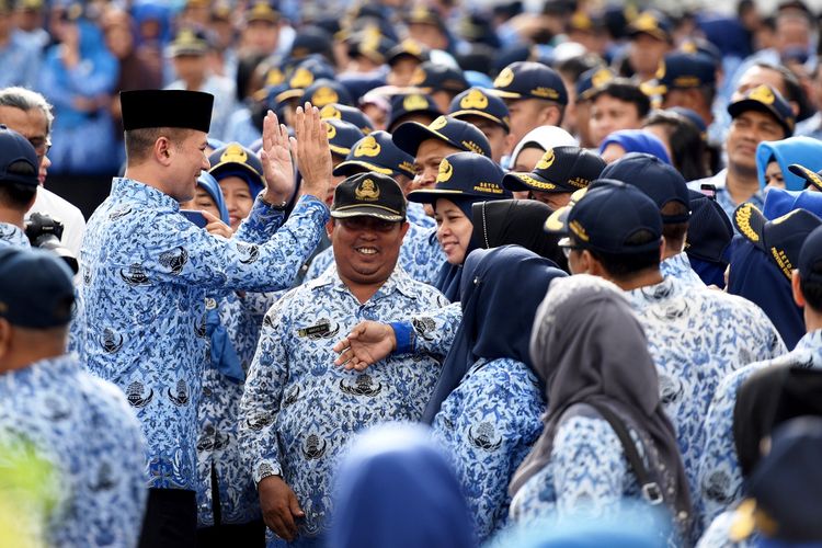 Wakil Gubernur Sumut Musa Rajekshah usai menjadi pembina upacara Hari Kesadaran Nasional Pemprov Sumut, Senin (17/9/2018) 