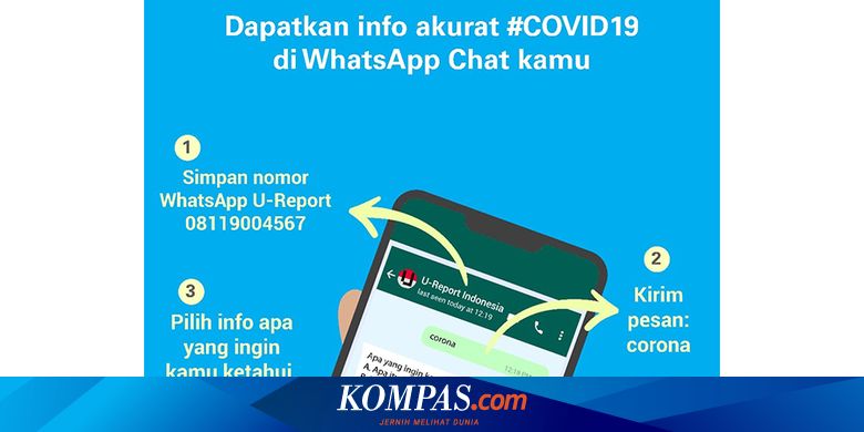 Update Info Corona Indonesia Bisa Diakses Di Whatsapp Ini Infonya Halaman All Kompas Com