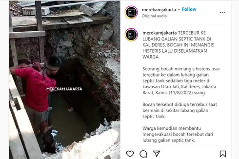 Sedang Bermain, Seorang Bocah Tercemplung ke Lubang 