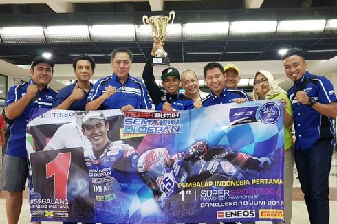 Juara di Ceko, Galang Hendra Disambut saat Tiba di Indonesia