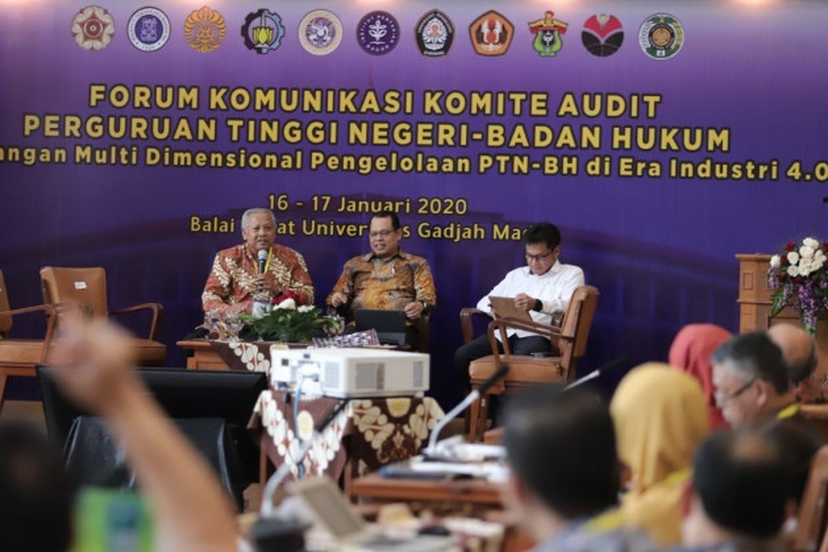 Forum Komunikasi Komite Audit PTN BH di Balai Senat UGM, Kamis (16/1/2020).