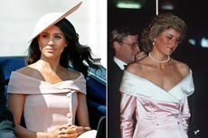 Pakai Gaun yang Mirip, Meghan Terinspirasi Gaya Putri Diana?
