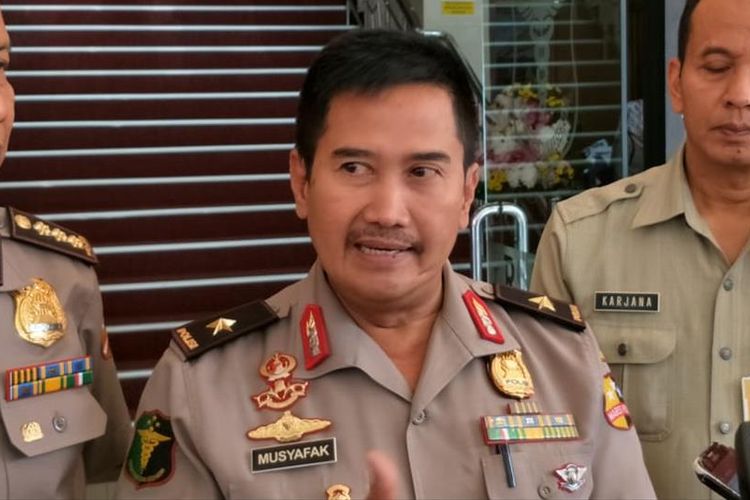 Kepala Rumah Sakit Polri Kramat Jati Brigjen Pol Musyafak di RS Polri Kramat Jati, Jakarta Timur, Selasa (2/7/2019).