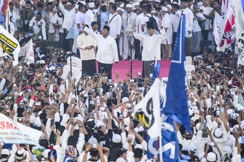 Prabowo Tegur Pendukung yang Berbicara saat Dia Berpidato