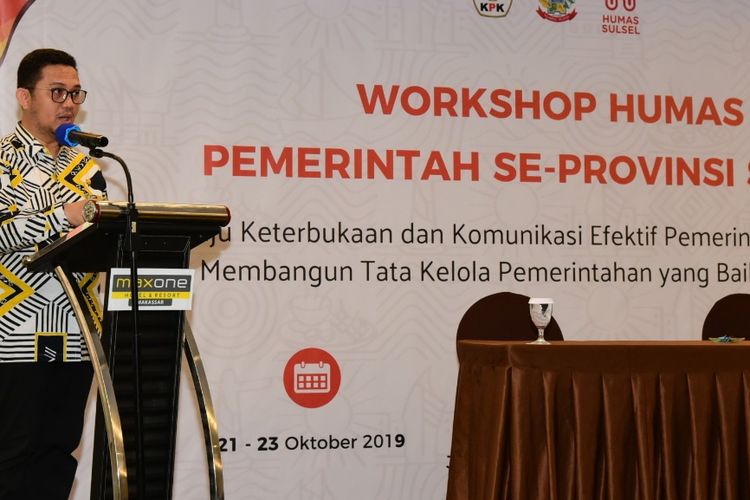 Pelaksanaan Workshop Humas Pemprov Sulsel