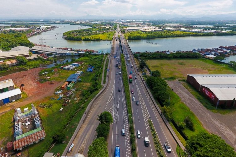 Salah satu portofolio proyek jalan tol besutan PT Nusantara Infrastructure Tbk (META).