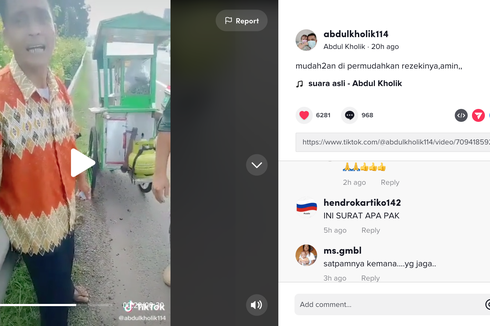 Viral, Video Pedagang Bakso Nyasar Masuk Jalan Tol