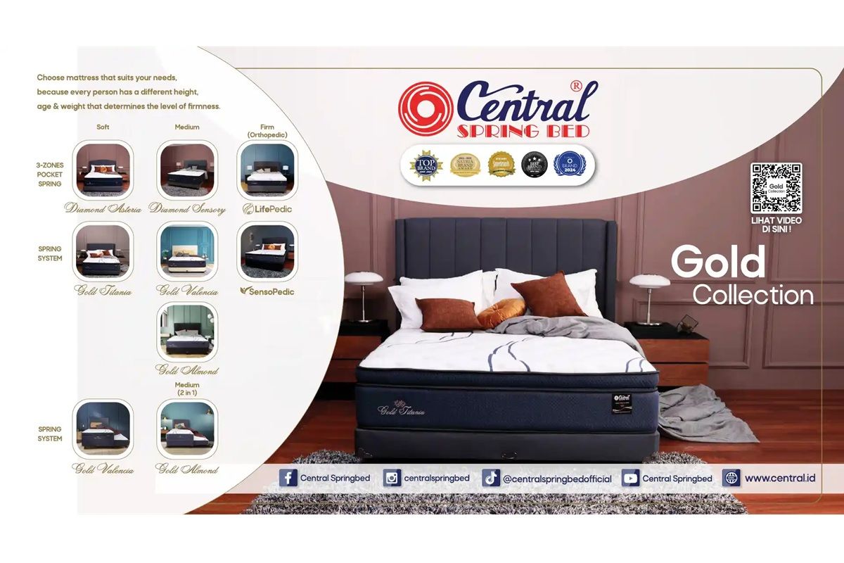 Gold Collection hadir bagi pengguna yang mencari pengalaman tidur premium.