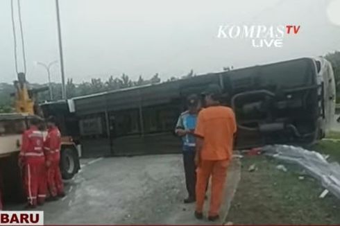 Bus yang Alami Kecelakaan di Tol Cipali Angkut 18 Penumpang dan 3 Kru