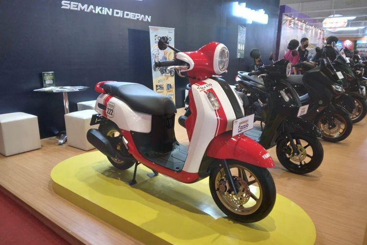 Yamaha Fazzio Hybrid modifikasi di Indonesia International Motor Show 2022. 