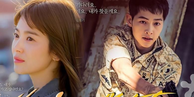 Poster drama seri Korea Descendant of the Sun di Vietnam.