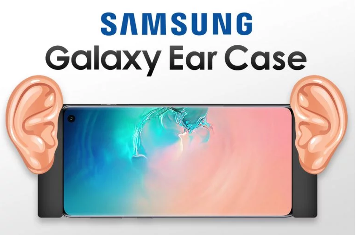 Paten Samsung untuk casing dengan grip dan aksesoris mirip daun telinga manusia