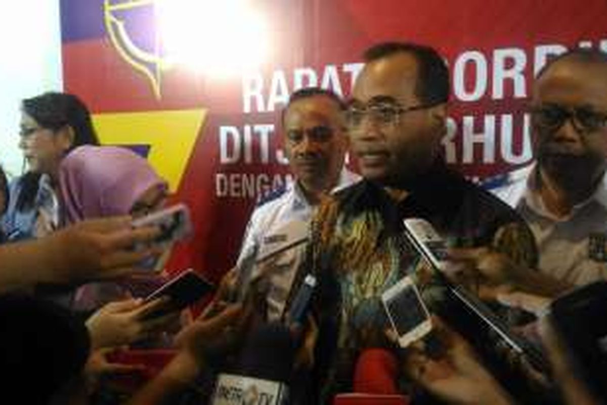 Menteri Perhubungan (Menhub) Budi Karya Sumadi, di Hotel Grand Sahid Jaya Jakarta, Kamis (6/10/2016) 