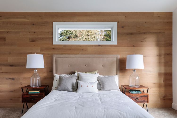 Ilustrasi furnitur di kamar tidur vintage