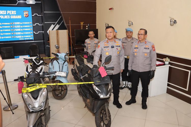 Aksi Curanmor Marak di Subang, Tiga Pelaku Diringkus Usai Beraksi di Perumahan