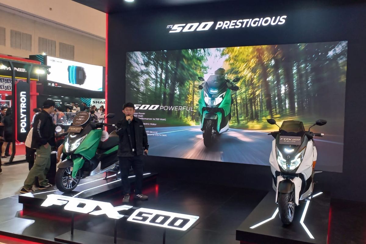 Polytron bawa Fox 500 di Indonesia Motorcycle Show (IMOS) 2024