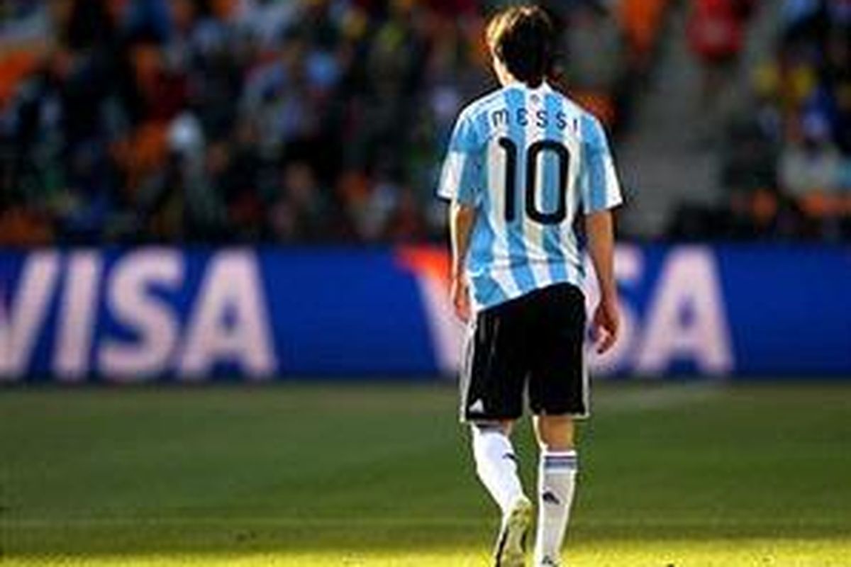 Penyerang Argentina, Lionel Messi.