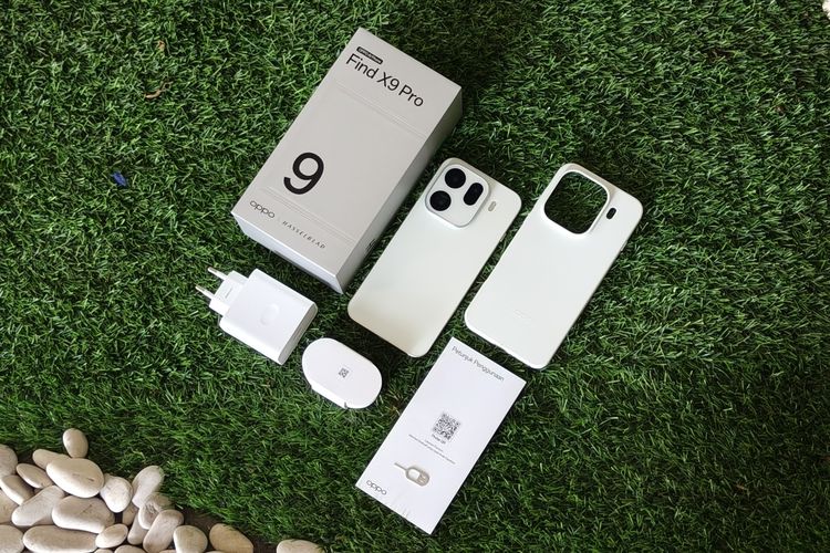 Isi kotak Oppo Find X9 Pro.